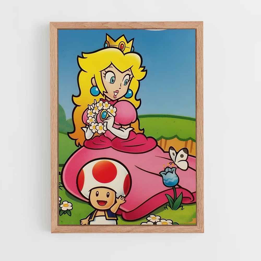 Poster Princess sur Champignon – affiche Mario (vue 4)